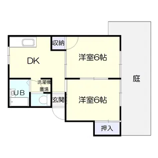 セントラルハイツB【1階】の間取り