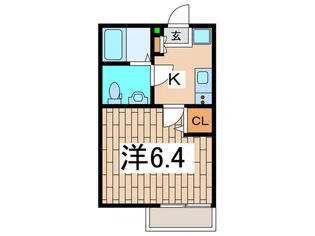 アンビエンテ高座渋谷【2階】の間取り
