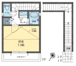ファーストシーン瑞江Alou【3階】の間取り