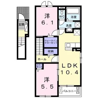 フラン II【2階】の間取り