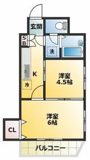 王子東ウィング【2階】の間取り