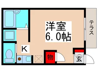メゾンふぁ-がすタナカ【1階】の間取り