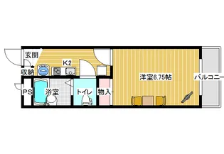 レオパレスラピート【1階】の間取り