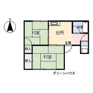 グリーンハウス【1階】の間取り