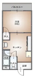 パンデュール弁財天【3階】の間取り