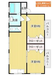 ウエストウッドII【2階】の間取り