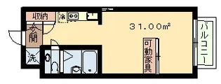 東京都世田谷区代田5【マンション】の間取り