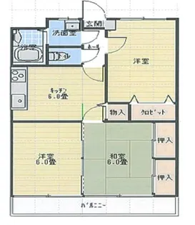 タイガーキングパレス【2階】の間取り