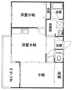 コーポカネダ【1階】の間取り
