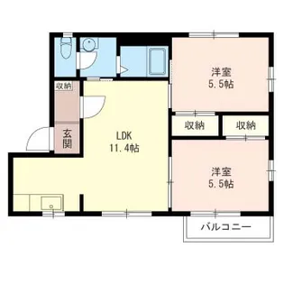 ヴィラ・テンボス二番館【1階】の間取り