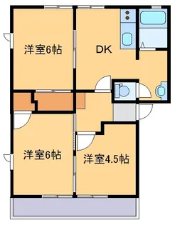 エミネンス西野目B【2階】の間取り