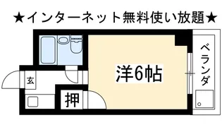 1Kの間取り画像