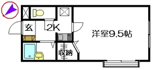 ボヌール【2階】の間取り