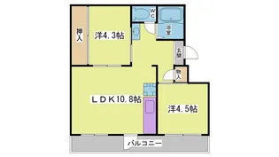 ドミールサニー君影1号棟【3階】の間取り