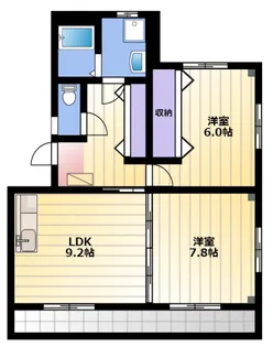 マンション芳舟I【2階】の間取り