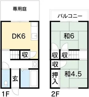 コーポトクナン【1階】の間取り