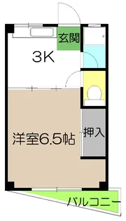 北本町ハイツ【3階】の間取り