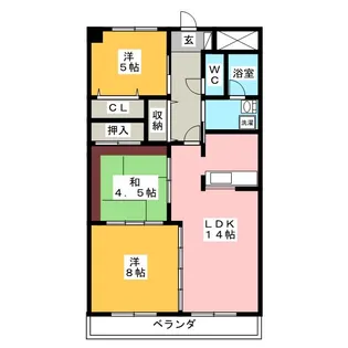 BIO MASAKI【8階】の間取り