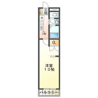 KURIMAマンション【3階】の間取り