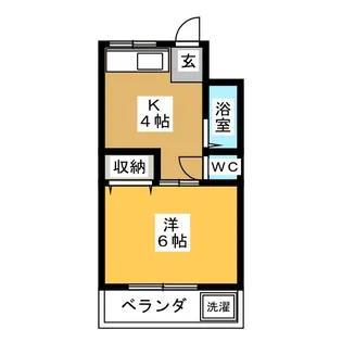 コーポさくまII【1階】の間取り