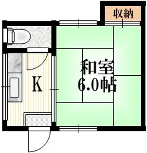 ことぶき荘【2階】の間取り