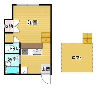 ハピネス山中【1階】の間取り