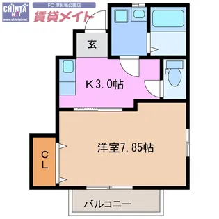 アンフィニII【1階】の間取り