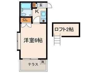 小杉ハイム【1階】の間取り