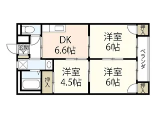 横山ビル【1階】の間取り