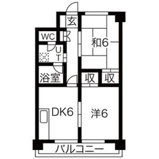 レジデンスRS【2階】の間取り