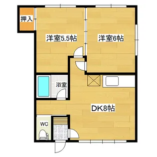 ハイツ井上【2階】の間取り