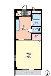 すとり-む浜尻B【1階】の間取り