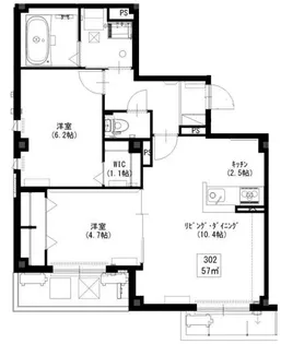 Lumineige ~ルミネージュ~【3階】の間取り
