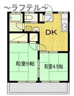 ベルメゾン若狭第2【1階】の間取り