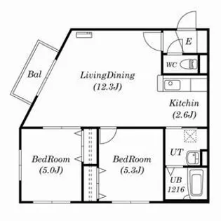 SR発寒【2階】の間取り