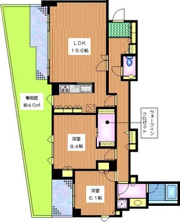 東京都目黒区青葉台3【マンション】の間取り