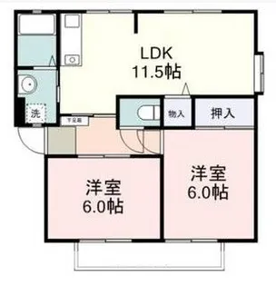 サンビレッジ静岡 D棟【1階】の間取り