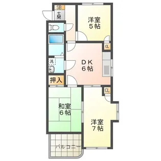 サンヒルズ【1階】の間取り