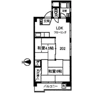 シャトー大野【2階】の間取り