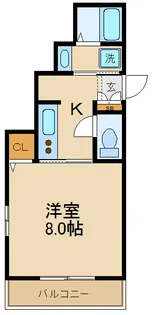 1Kの間取り画像