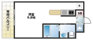 Gradito千林大宮【1階】の間取り