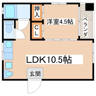 有嶋ビル【3階】の間取り