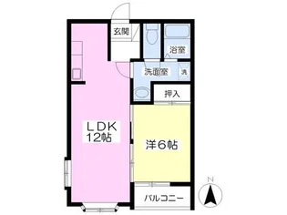 南宮ハイツ【2階】の間取り