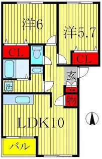エスポアール【1階】の間取り