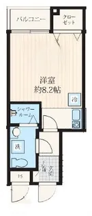 フォセット新大橋【4階】の間取り
