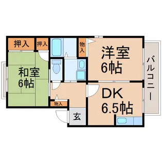 兵庫県尼崎市大庄西町1【アパート】の間取り