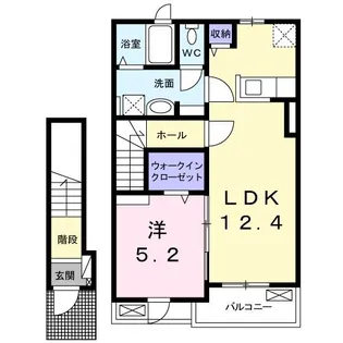 ルフレエトワール II【2階】の間取り