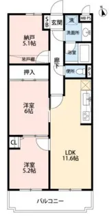 ライオンズマンション三郷第3【5階】の間取り