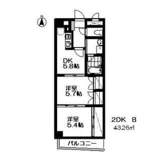 ロイヤルヒルズ中野【3階】の間取り