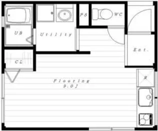 ホワイトヴィラージュ雪谷【2階】の間取り